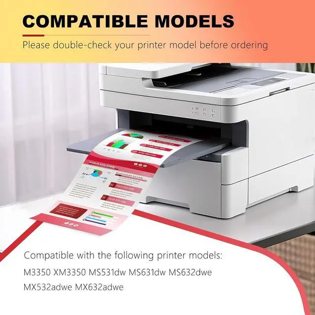 Alt view image 2 of 7 - Compatible for Lexmark 66S0Z00 Imaging Drum Kit, High-Yield 1-Pack for M3350 XM3350 MS531dw MS631dw MS632dwe MX532adwe MX632adwe Series | 7,5000 Pages | Toner Not Included