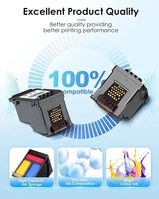 Alt view image 4 of 7 - 260XL 260 Black Remanufactured Ink Cartridge Compatible Replacement for Pixma TS5320 TS6420a TS6420 TR7020a TR7020 All in One Printers (2 Black)