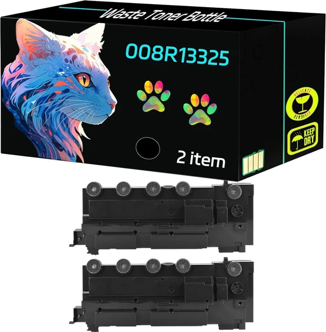 Main image of High Yield 008R13325 Waste Toner Bottle Compatible for Xerox C310 C315 C320 C325 VersaLink C415DN Printers, Clearly Print (2-Pack Black)