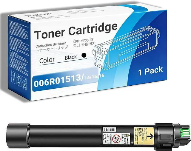 Main image of WC7525 006R01513 006R01514 006R01515 006R01516 Toner Cartridges Compatible for Xerox WorkCentre 7525 7530 7535 7545 7556 7830 7835 7845 7855 7970 Printers, High Yield - 26000 Pages Black