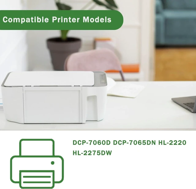 Alt view image 2 of 7 - Compatible for Brother DR420 Drum Unit DCP-7060D DCP-7065DN HL-2220 HL-2275DW Printers, High Yield 22000 Pages Bright Clear Colors (1 Pack Black)