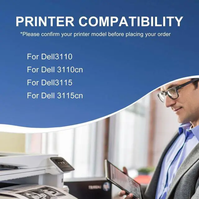 Alt view image 5 of 7 - Compatible 3115 Black Toner Cartridge for Dell