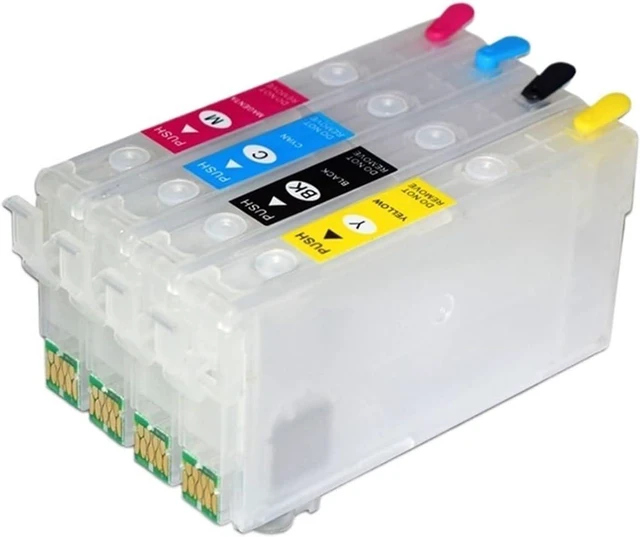 Main image of 812XL Refillable Ink Cartridge with Chip, Compatible for Epson WF-3820 WF-3825, WF-4830 WF-4835, F-7830 WF-7840(1SET with chip)