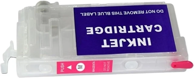Alt view image 5 of 6 - 812XL Refillable Ink Cartridge with Chip, Compatible for Epson WF-3820 WF-3825, WF-4830 WF-4835, F-7830 WF-7840(1SET with chip)