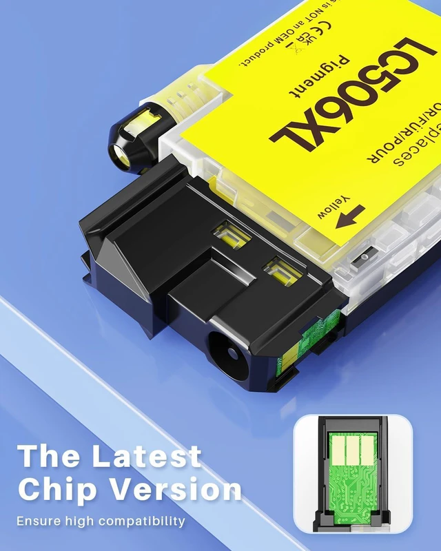 Alt view image 3 of 7 - INK4U Compatible LC506XL LC506 Ink Cartridges Replacement for Brother LC506XL Ink Cartridges for Brother Printer MFC-J4355DW, MFC-J4555DW, MFC-J4557DW Printer (Black Cyan Magenta Yellow, 4 Pack)