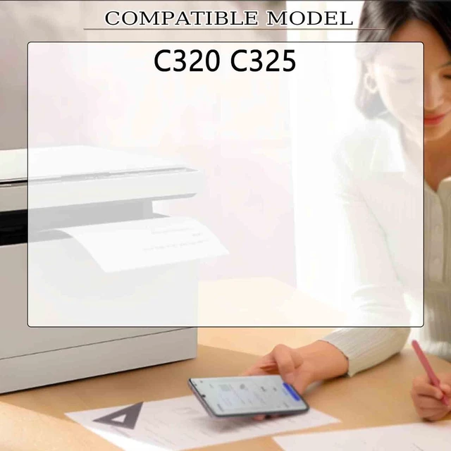 Alt view image 2 of 7 - High Capacity 006R04823 006R04820 006R04821 006R04822 Toner Cartridge Replacement Compatible for Xerox C320 C325 Printer 4 Color Suit