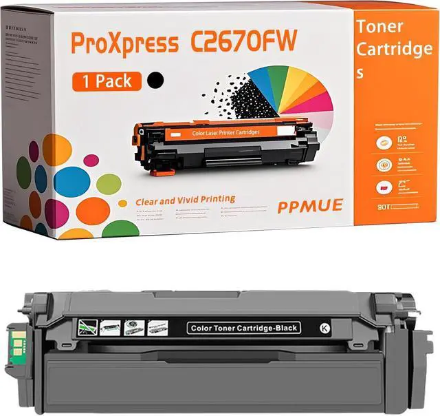 Main image of Compatible for Samsung ProXpress C2670FW Toner Cartridges CLT-K505L ProXpress C2620DW C2670FW Printers, High-Yield 7000 Page with Smart Chip (1 Pack Black)