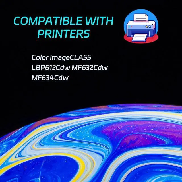 Alt view image 2 of 7 - High Yield 045H Toner Cartridges Compatible for Canon Color imageCLASS LBP612Cdw MF632Cdw MF634Cdw Printers, Print Clearly (1 Pack Yellow)