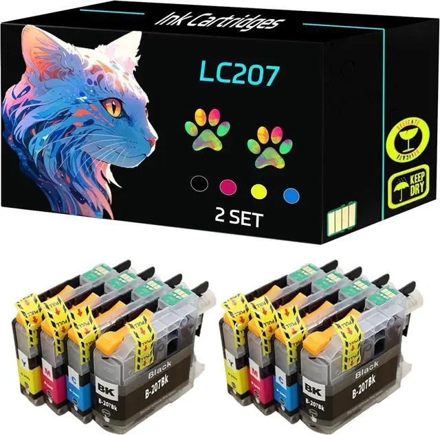 High Yield LC207 Ink Cartridges Compatible for Brother MFC-J4320DW MFC ...