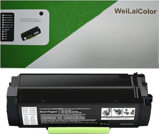 Main image of 56F1000 Black Toner Cartridge 6000Pages Compatible for Lexmark MS321 MS421 MS521 MS621 MS622 MX321 MX421 MX521 MX522 MX622 Printer