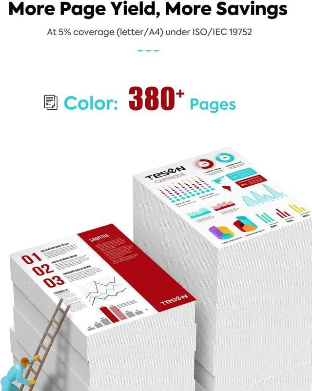 Alt view image 3 of 5 - 276XL Color Ink Cartridges Replacement for Canon 276 CL276 CL-276 XL 2-Pack