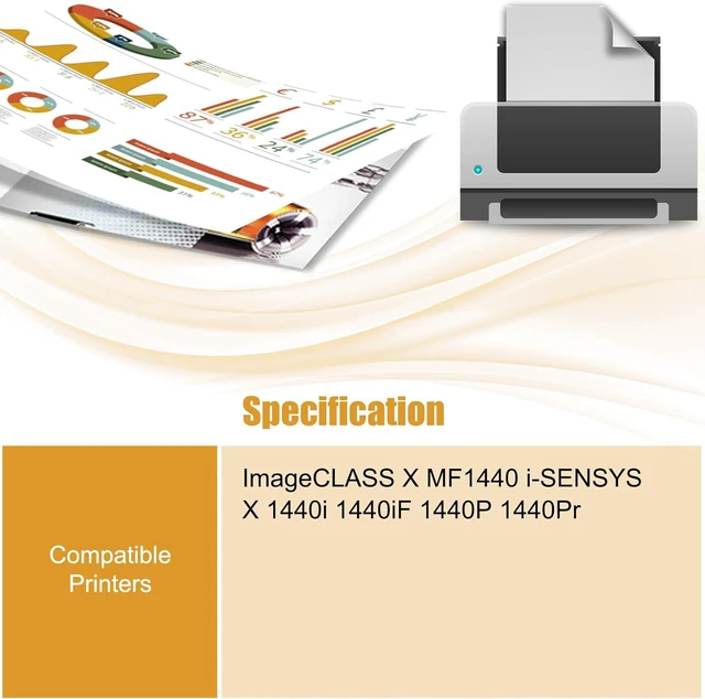 Alt view image 2 of 7 - Compatible with Canon T13 Toner Cartridge Work for Canon ImageCLASS X MF1440 i-SENSYS X 1440i 1440iF 1440P Printer (3 Pack Black)