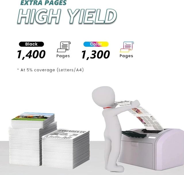 Alt view image 3 of 7 - 203A Toner Cartridge High Yield Replaces Compatible for HP 203A CF540A Black Replacement Cartridges Compatible for HP LaserJet Pro M254dw M254nw M280nw M281fdw M281fdn Printers,1 Pack