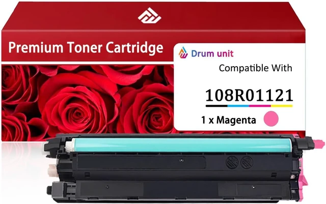 Main image of 108R01121 Drum Unit Compatible for Xerox 108R01121 Cyan Imaging Drum Work for Xerox Phaser 6600 VersaLink C400 C405 WorkCentre 6605 6655 Printers