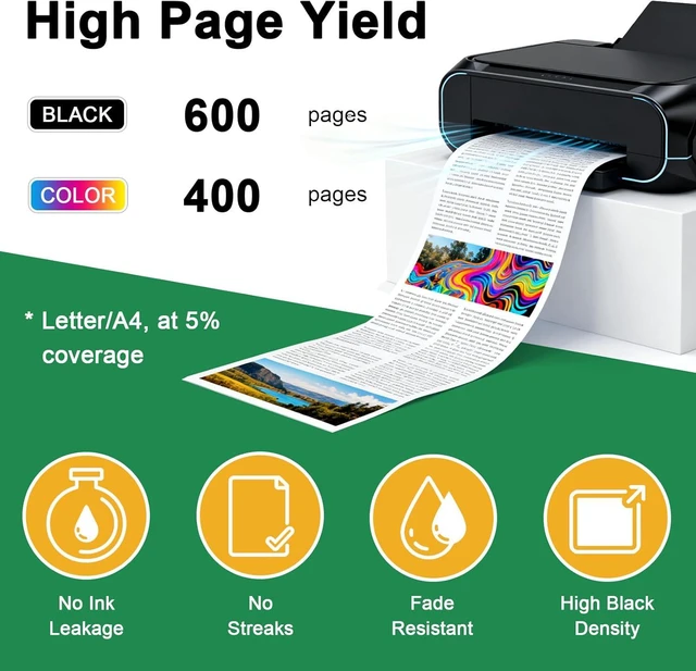 Alt view image 3 of 7 - PG-540 CL-541 Ink Cartridges Compatible for Canon MX475 MX515 MX455 MX435 MX395 MX375 MG4250 MG4150 MG3550 MG3150 MG3250 MG2250 MG2150 MX525 MX535 TS5150 TS5151 MG3650S MG3650 Black