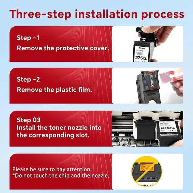 Alt view image 6 of 7 - 275 276 XL Ink Cartridges Remanufactured for Canon 275 276 PG-275 PG-275XL Use for Canon Pixma TR4720 TS3720 TR4700 TR4723 TR4722 TS3500 TS3520 TS3522 Printer (275XL Black, 276XL Color)