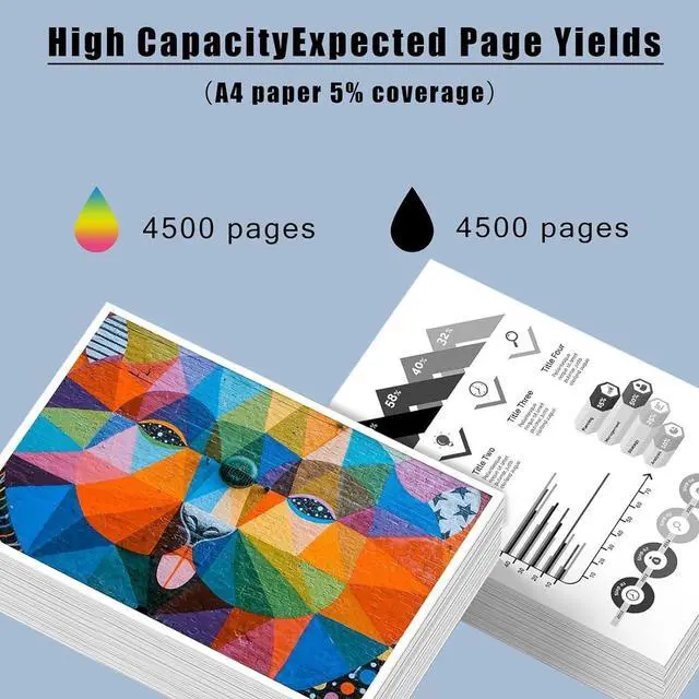 Alt view image 3 of 7 - CS331 20N1HK0 20N1HC0 20N1HY0 20N1HM0 Toner Cartridge Compatible for Lexmark CS331dw CX331adwe CS431dw CX431adw Printers, High Yield Black 4500 Pages Color 4500 Pages,Combination Pack