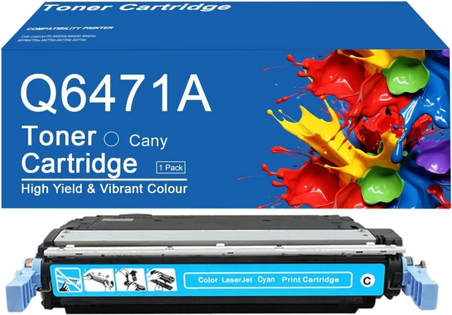 Main image of 502A Toner Cartridge Compatible for HP 502A Q6471A Cyan Toner Cartridges for HP Color Laserjet 3600 3600n 3600dtn 3800 3800n 3800dtn CP3505 CP3505n Printer