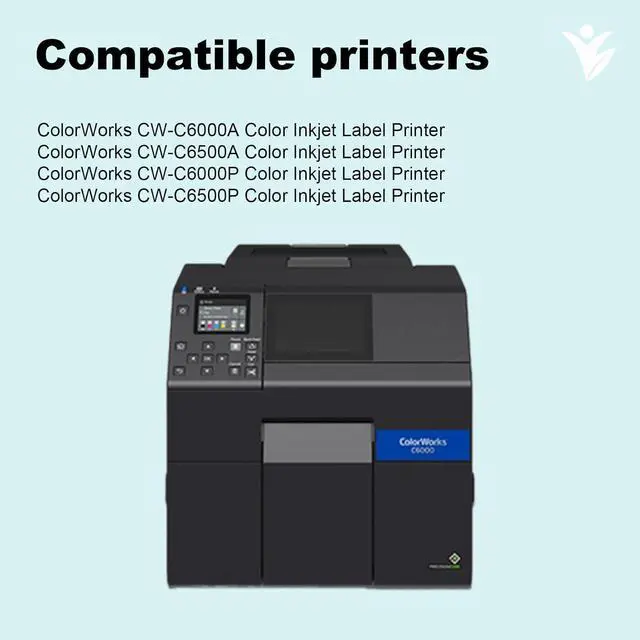 Alt view image 2 of 6 - SJIC35P Ink Cartridge Remanufactured Replacement for SJIC35P-BK SJIC35P-C SJIC35P-M SJIC35P-Y with ColorWorks CW-C6000A C6500A C6000AU C6500AU C6000P C6500P C6000PU C6500PU Color Inkjet Label Printer