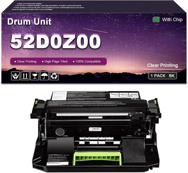 Main image of 52D0Z00 Imaging Unit Drum Unit Replacement for Lexmark MX710de MX711de MX711dhe MX711dthe MX810de MX810dme MX810dte MX810dtfe MX810dtme Printer High Yield 100000 Pages