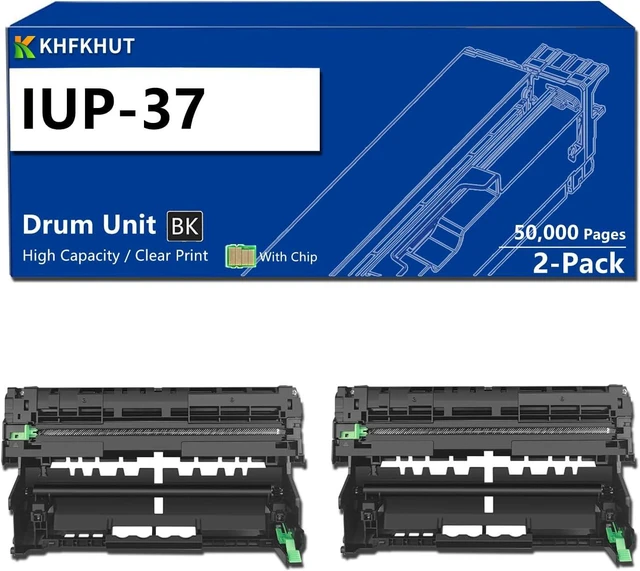 Main image of IUP-37 Drum Unit Replacement for Konica Minolta IUP37 Black Imaging Unit Compatible for Bizhub 4000I 4020i 5000I 5020i Printer, High-Yield 50,000 Pages 2 Pack