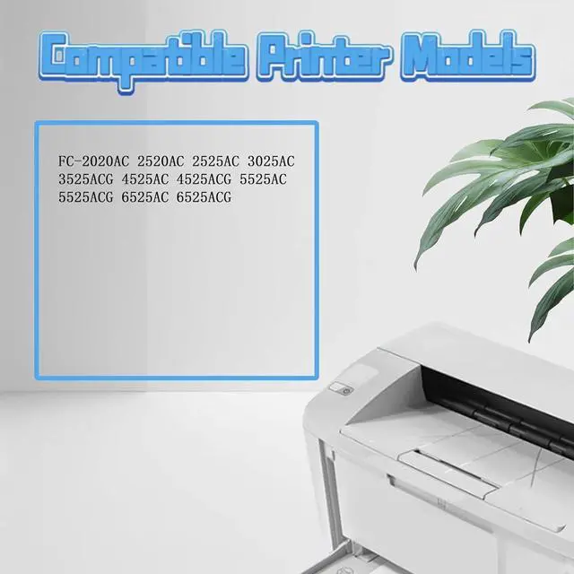 Alt view image 2 of 7 - T-FC425U Toner Cartridges Compatible for Toshiba T-FC425U-C Cyan Toner Cartridge Work for Toshiba E-Studio FC-2020AC 2520AC 2525AC 3025AC 3525ACG Printer