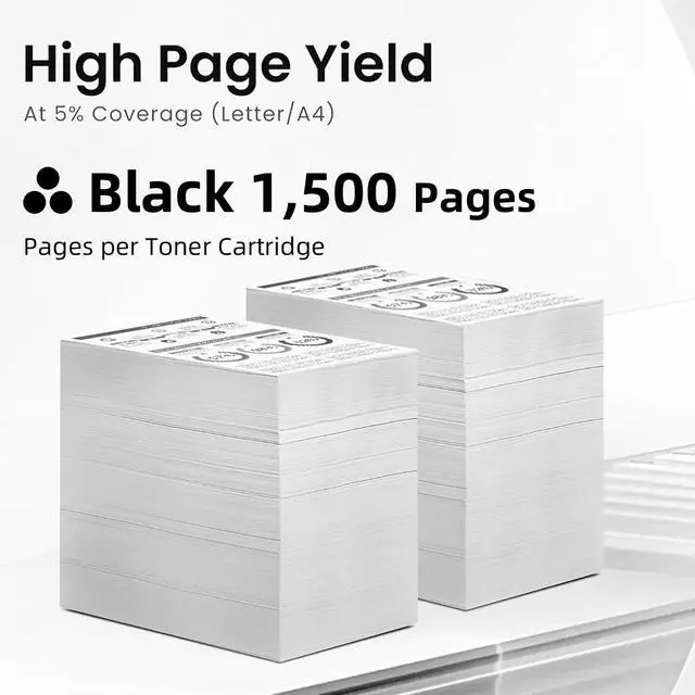 Alt view image 3 of 5 - B341000 B341H00 B341X00 Black High Yield Toner Cartridge Compatible for Lexmark B3340 B3340dw B3442 B3442dw MB3442 MB3442adw MB3442i Laser Printer (B341000-1500Pages)