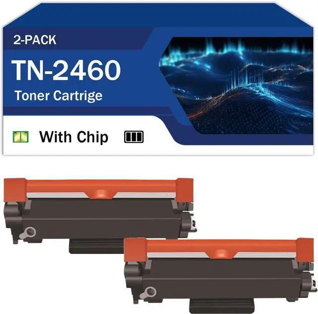 Main image of TN2460 TN-2460 Toner Cartridge High-Yield Compatible for Bro-Ther HL-L2375DW L2385DW DCPL2550DW L2535DW MFCL2715DW L2750DW Printers 2 Black