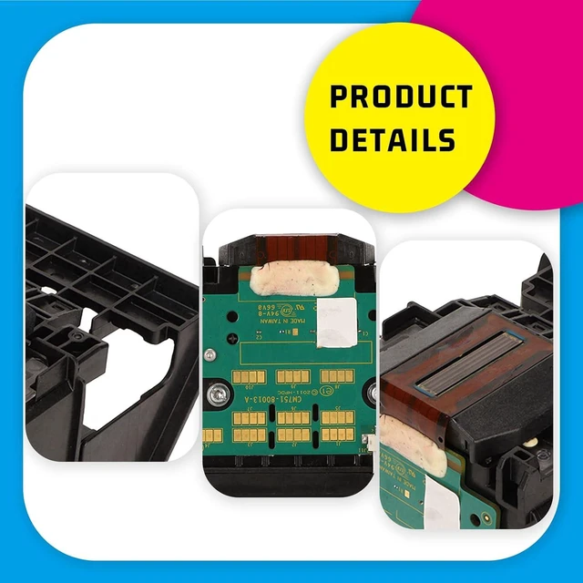Alt view image 3 of 7 - Print Head Replacement Kit Compatible with 950 951 950XL 951XL 8100 8600 8620 8630 for Officejet Pro Series Printhead