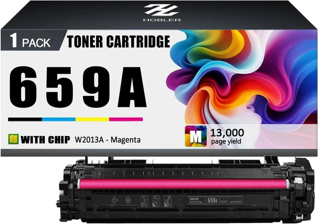 Main image of 659A Toner Cartridges Compatible for HP 659A W2013A Magenta Toner Cartridge Work for HP Laserjet Enterprise M856dn M856x M776dn M776z M776zs Printers