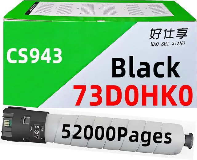 Main image of CS943 High Yield Toner Cartridge 73D0HK0 73D0HC0 73D0HM0 73D0HY0 73D0W00 Compatible with Lexmark CS943 CS943de Color Printer (Black Toner-52000Pages)