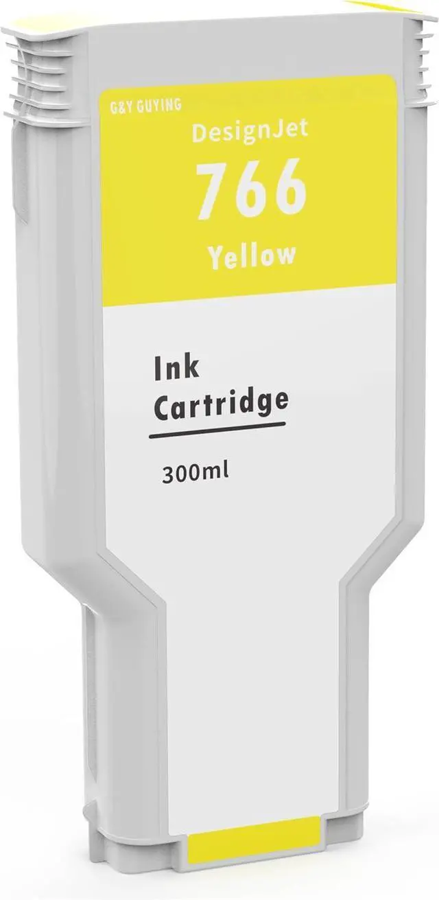 Alt view image 2 of 7 - 766 Yellow Ink Cartridge 300-ml P2V91A 766 Y Ink Replacement for HP 766 Yellow Ink Cartridge for DesignJet XL 3600 Series Printer Ink 1-Pack