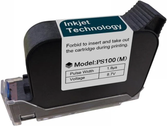 Alt view image 2 of 5 - Compatible Ink Cartridge Compatible with PS100 Quick Dry 12.7mm in White Yellow Black Red Blue Green with Adhesion Printer Accessories(UV-Invisible-A)