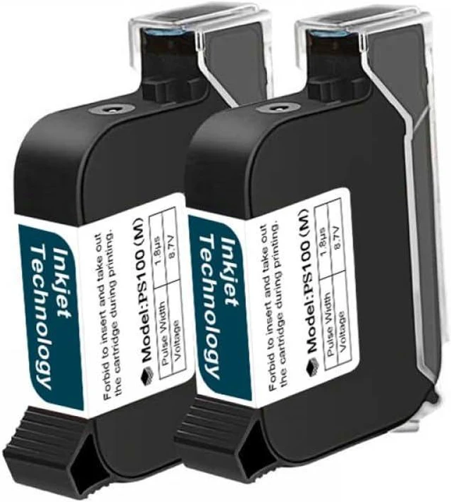 Alt view image 3 of 5 - Compatible Ink Cartridge Compatible with PS100 Quick Dry 12.7mm in White Yellow Black Red Blue Green with Adhesion Printer Accessories(UV-Invisible-A)
