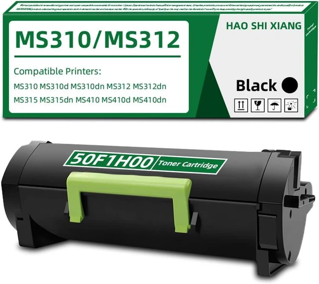 Main image of MS310 Black Toner Cartridge Replacement for 501H 50F1H00 for Lexmark MS310 MS312 MS315 MS410 MS415 MS510 MS610 Printers High-Yield (5,000 Pages, 1-Pack )