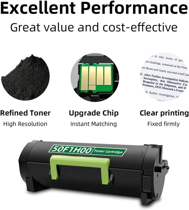 Alt view image 4 of 7 - MS310 Black Toner Cartridge Replacement for 501H 50F1H00 for Lexmark MS310 MS312 MS315 MS410 MS415 MS510 MS610 Printers High-Yield (5,000 Pages, 1-Pack )