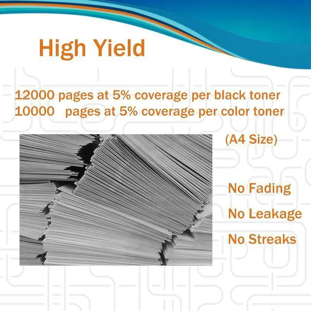 Alt view image 2 of 7 - TK-562 TK562 Compatible Toner Cartridges for Kyocera TK-562K TK-562Y TK-562M TK-562C for ECOSYS P6030cdn FS-C5300DN FS-C5350DN Printers, High Yeild BK/C/Y/M 4 Pack