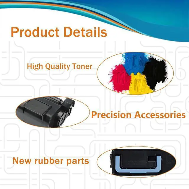 Alt view image 4 of 7 - TK-562 TK562 Compatible Toner Cartridges for Kyocera TK-562K TK-562Y TK-562M TK-562C for ECOSYS P6030cdn FS-C5300DN FS-C5350DN Printers, High Yeild BK/C/Y/M 4 Pack
