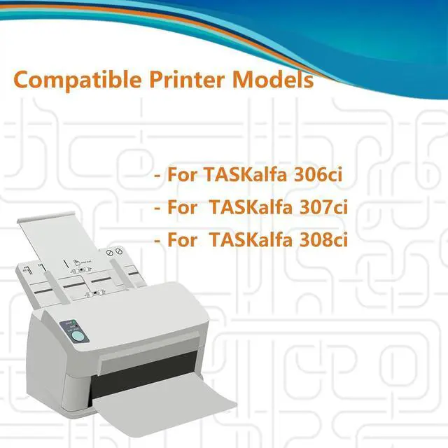 Alt view image 2 of 7 - TK-5197 (TK5197) Compatible Toner Cartridges for Kyocera TK-5197K TK-5197Y TK-5197M TK-5197C for TASKalfa 306ci 307ci 308ci Printers, High Yeild Cyan 1 Pack