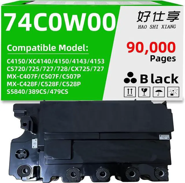 Main image of 74C0W00 Waste Toner Bottle Compatible for Lexmark CS720 CS725 CX725 CS727 CS728 CX727 CS720de CS720dte CS725de CX725de CX725dhe CX725dthe Color Printer 1 Pack 90,000Pages (74C0W00-1Pack)
