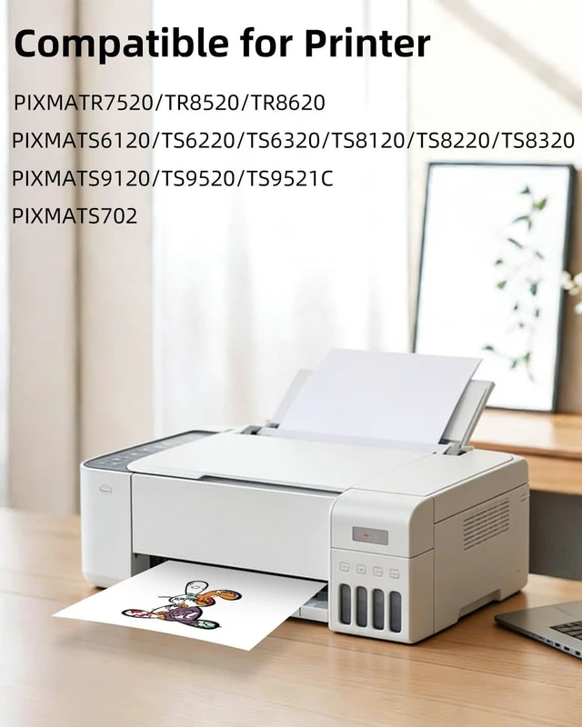 Alt view image 2 of 5 - PGI-280XXL CLI-281XXL Ink cartridges, 5 Color Pack Work for PIXMA TS6120 TS6220 TS6320 TS8120 TS8220 TS8320 TR7520 TR8520 TR8620 TS9120 TS9520 TS9521C TS702