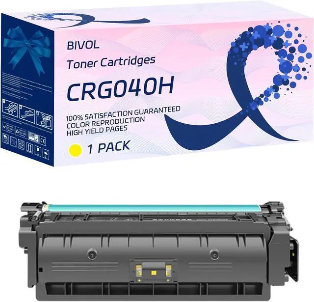 Main image of CRG040H Toner Cartridges Compatible for Canon Color imageCLASS LBP712Cdn Printers, with Chip, High Yield 22500 Pages, Vivid Colors (Yellow)