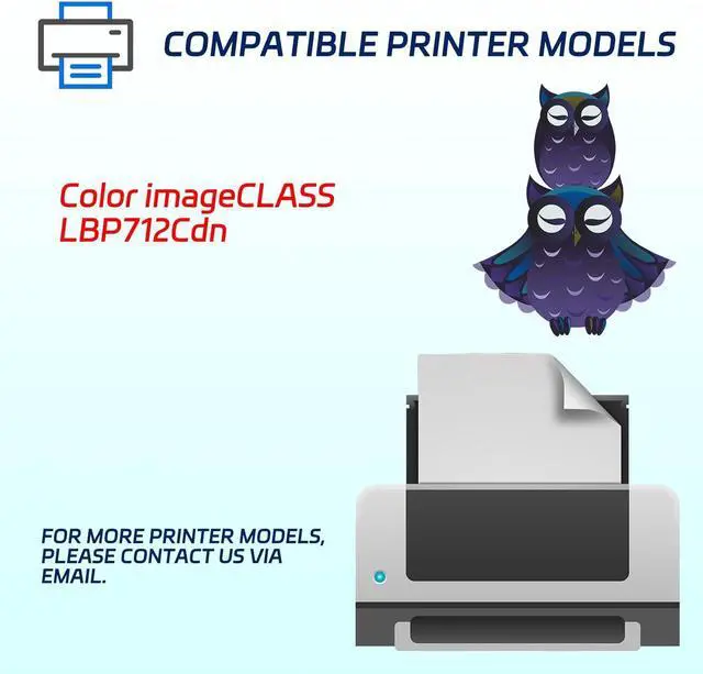 Alt view image 2 of 7 - CRG040H Toner Cartridges Compatible for Canon Color imageCLASS LBP712Cdn Printers, with Chip, High Yield 22500 Pages, Vivid Colors (Yellow)