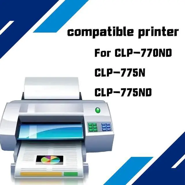 Alt view image 2 of 7 - CLT-K609S CLT-C609S CLT-Y609S CLT-M609S 609S Toner Cartridge Compatible for Samsung CLP-770ND CLP-775N CLP-775ND Printers High Yield Printing 1*Black