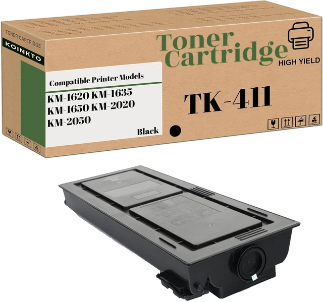 Main image of TK411 Compatible for Kyocera TK-411 Toner Cartridge Replacement ,Fit for KM-1620 KM-1635 KM-1650 KM-2020 KM-2050 Printer (1-Pack Black)