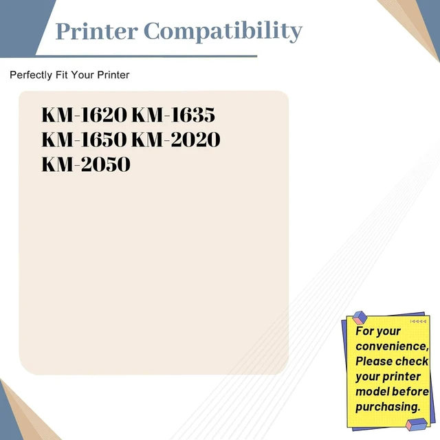 Alt view image 2 of 7 - TK411 Compatible for Kyocera TK-411 Toner Cartridge Replacement ,Fit for KM-1620 KM-1635 KM-1650 KM-2020 KM-2050 Printer (1-Pack Black)
