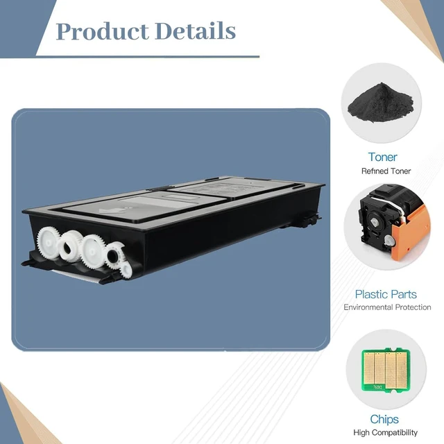 Alt view image 4 of 7 - TK411 Compatible for Kyocera TK-411 Toner Cartridge Replacement ,Fit for KM-1620 KM-1635 KM-1650 KM-2020 KM-2050 Printer (1-Pack Black)