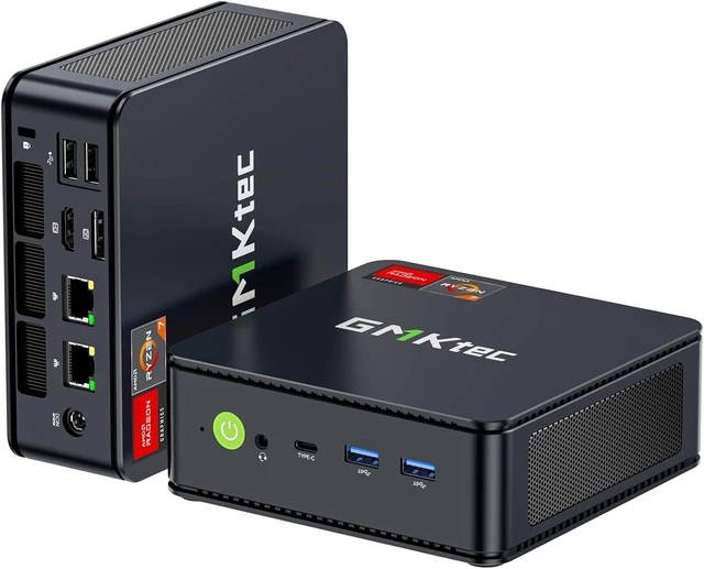 Main image of GMKtec M5 S Mini PC AMD Ryzen 5400U 16GB DDR4 RAM (Dual Channel) 512GB SSD
Desktop Computer for Office Home, Dual 2.5G LAN, WiFi 6E, Triple Display, USB-C, HDMI 2.0, DP, BT 5.2