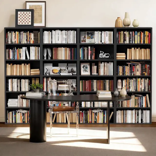 Alt view image 4 of 7 - 71" Tall Bookcase Bookshelves, 6 Tier Floor Standing Bookcases Open Frame, Modern Display Storage Organizer for Home Office, Living Room, Bedroom, Study Room (Black, 1 Pcs)