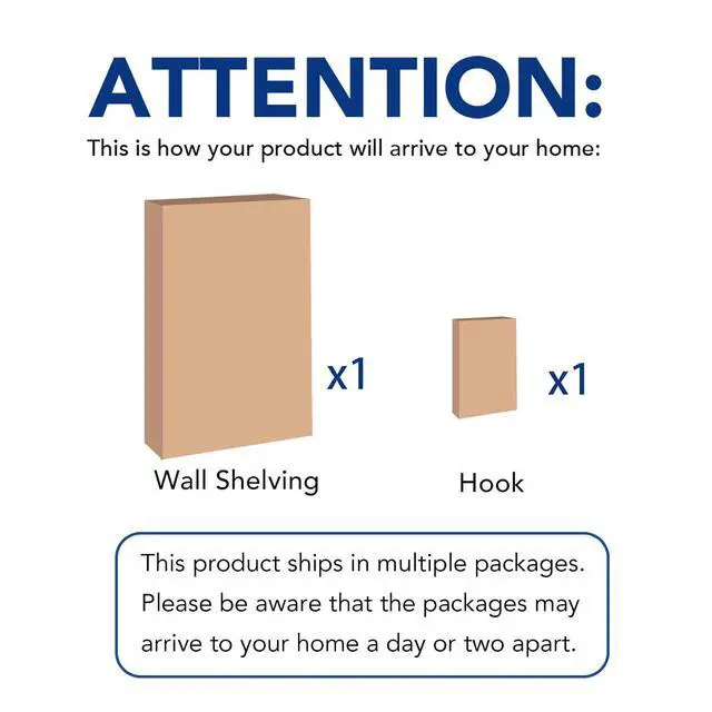 Alt view image 6 of 7 - 2-Pack 2x6ft Garage Shelving with Hooks 24-inch-by-72-inch Wall Shelf Garage Storage Racks Floating Shelves, Black, Classic Series